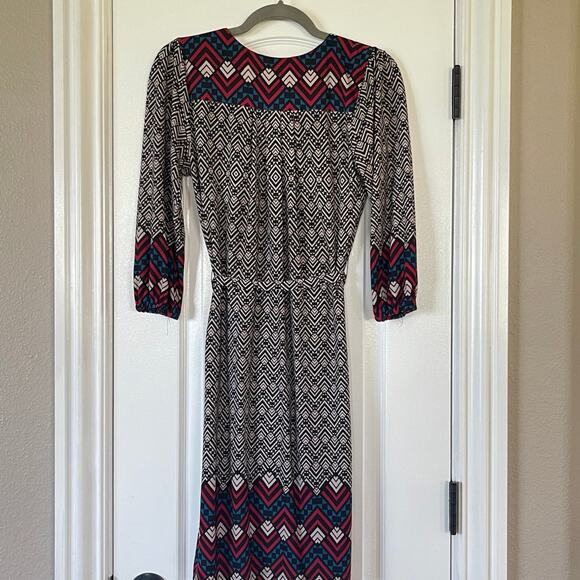AUW Women’s Dress Black & Gray Cute Detail on Sleeve Size 6 - Picture 2 of 7